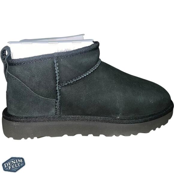 UGG® Womems Black Classic Ultra Mini Snow/Winter Boots | NEW/ NIB!! - Picture 11 of 16